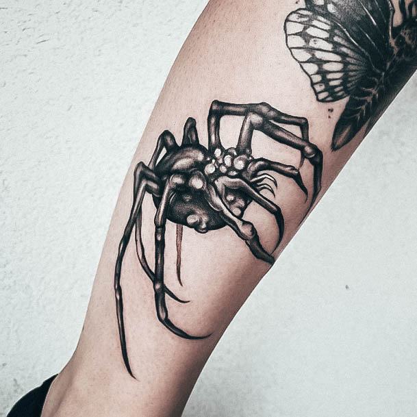 Distinctive Female Spider Tattoo Designs