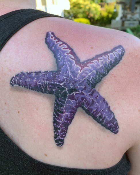 Distinctive Female Starfish Tattoo Designs
