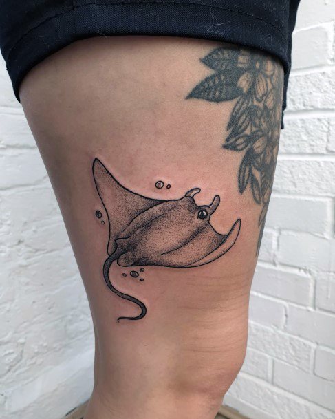 Top 100 Best Stingray Tattoos For Women - Sea Ray Design Ideas