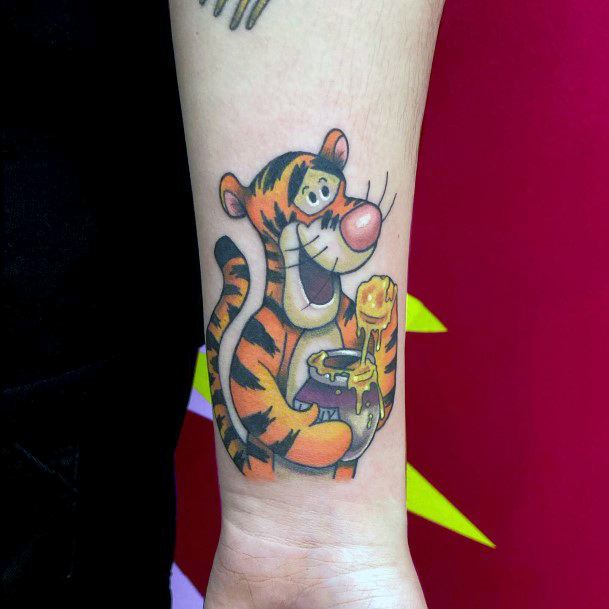 Distinctive Female Tigger Tattoo Designs