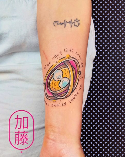 Distinctive Female Time Turner Tattoo Designs