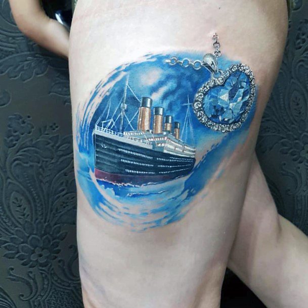 Distinctive Female Titanic Tattoo Designs