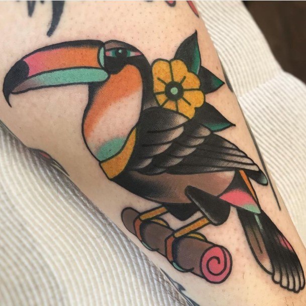 Distinctive Female Toucan Tattoo Designs