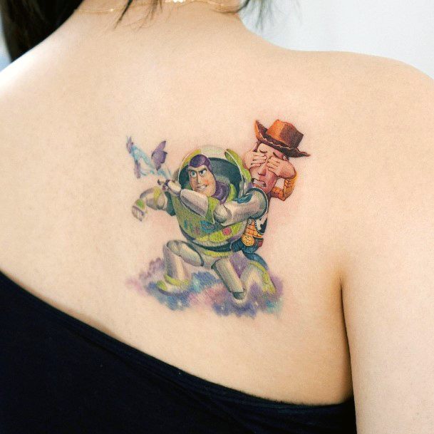 Distinctive Female Toy Story Tattoo Designs