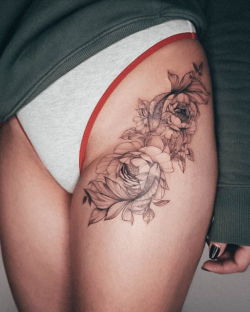 Distinctive Female Wildflower Tattoo Designs