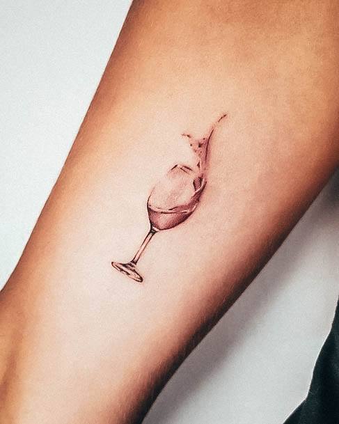 Distinctive Female Wine Tattoo Designs