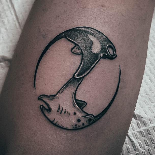 Distinctive Female Yin Yang Tattoo Designs