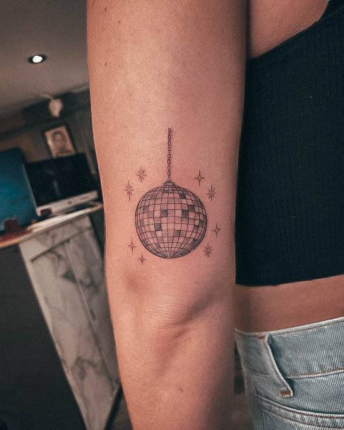 Divine Females Disco Ball Tattoo