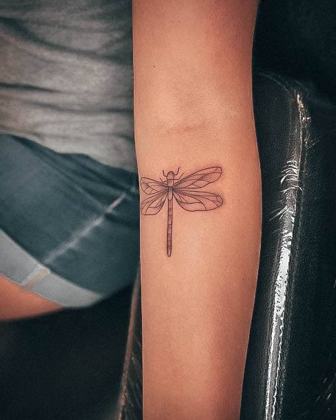 Divine Females Dragonfly Tattoo Forearm