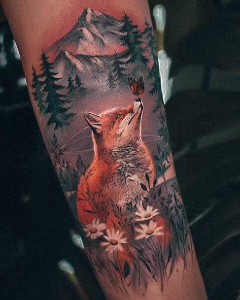 Divine Females Fox Tattoo