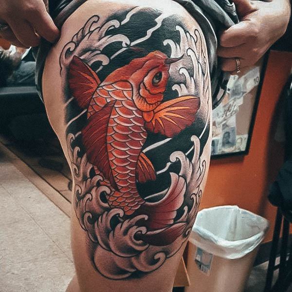 Divine Females Koi Fish Tattoo Japanese Themed