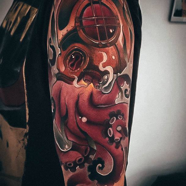 Divine Females Octopus Tattoo 3d