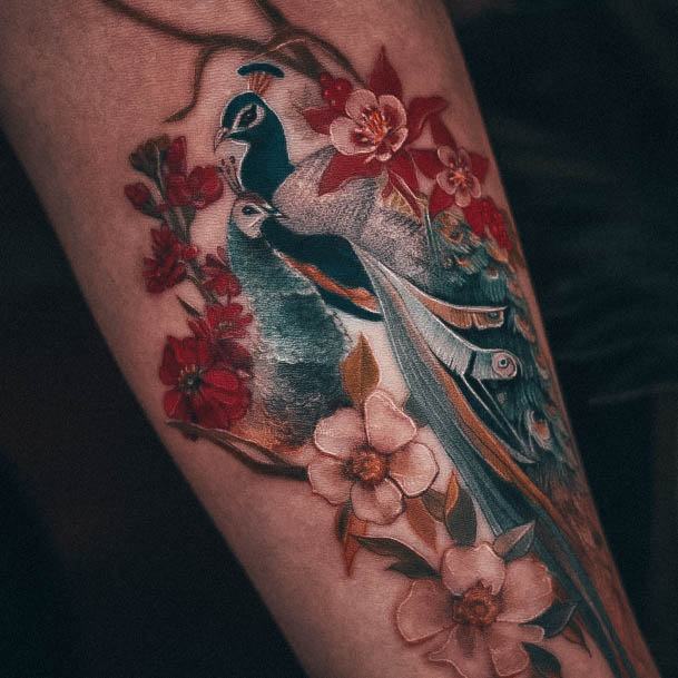 Divine Females Peacock Tattoo