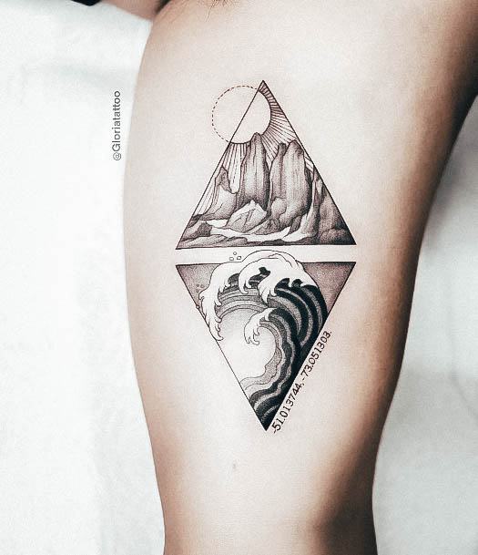 Divine Females Triangle Tattoo