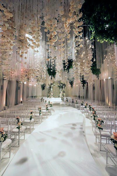 Divine White Ceiling Decorations Wedding