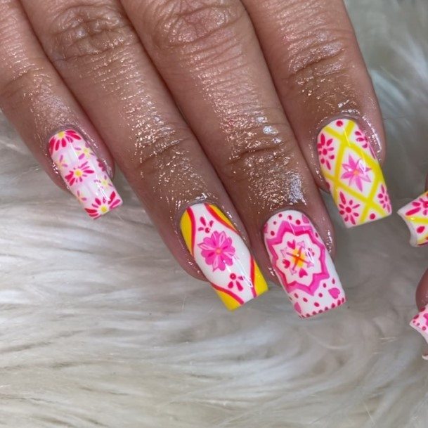 Diyellow And Pink Females Yellow And Pink Nail