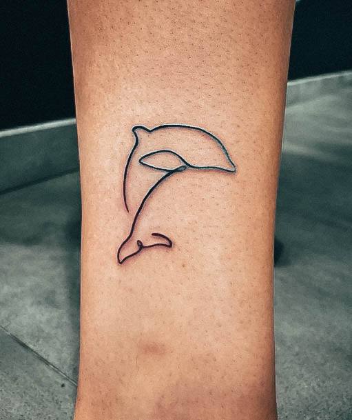 Dolphin Tattoo For Ladies