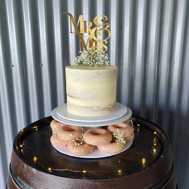 Donut And Wedding Cake