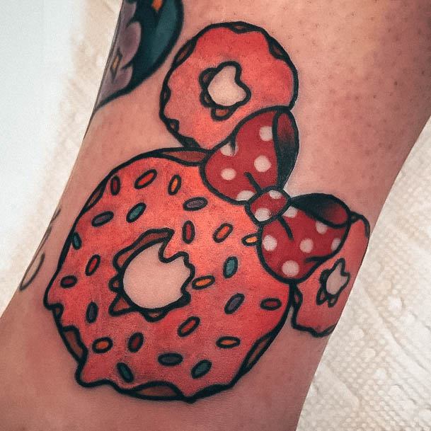 Donut Tattoo Design Inspiration For Women