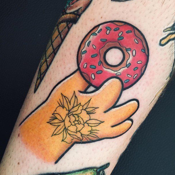 Donut Womens Tattoo Designs