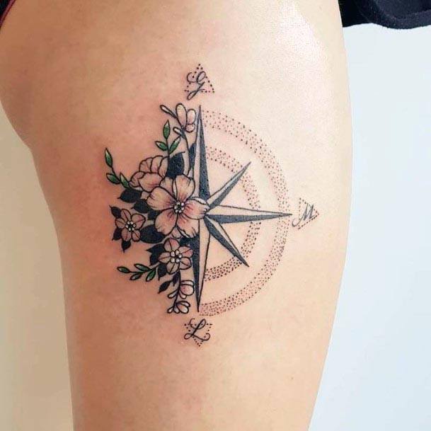 Compass Tattoo Women