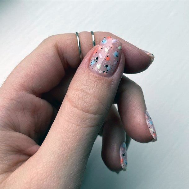 Dotted Art April Nails Clear Women