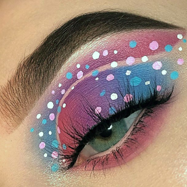 Dotted Art Bright Eyeshadow Color Women