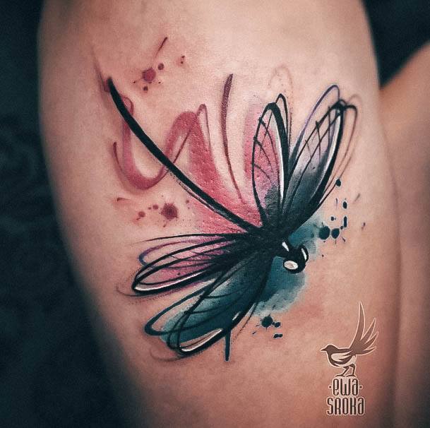 Dragonfly Tattoo For Ladies