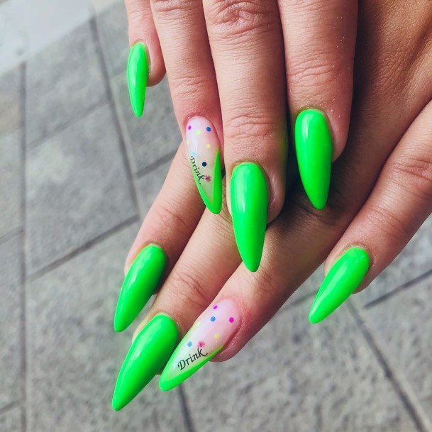 Top 50 Best Neon Green Nails for Women – Bright Design Ideas