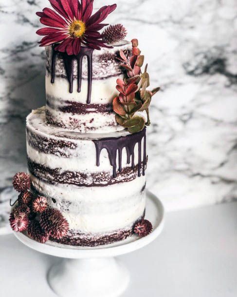 Dripping Jam Wedding Cake Flowers