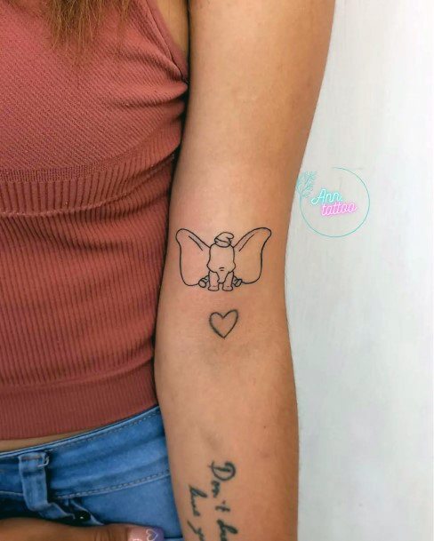 Dumbo Tattoo Design Ideas For Girls