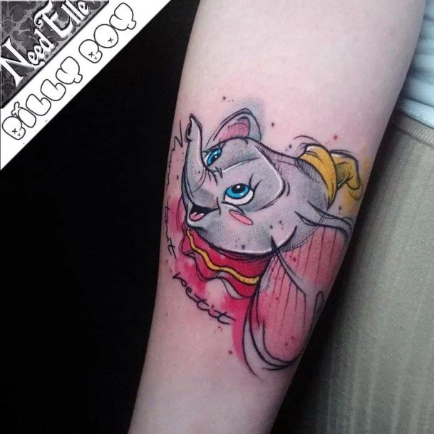 Dumbo Tattoo Design Inspiration For Women