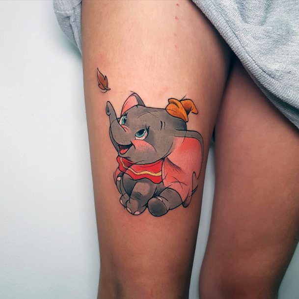 Dumbo Tattoo For Ladies