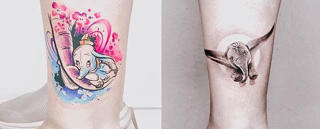 Top 100 Best Dumbo Tattoos For Women – Elephant Design Ideas