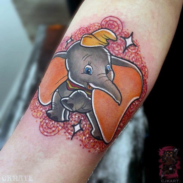 Dumbo Womens Feminine Dumbo Tattoos