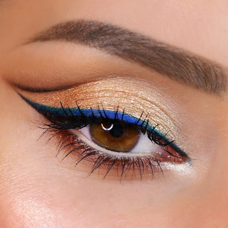 Top 50 Best Gold Makeup Looks For Women Shimmering Designs