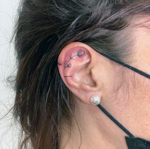 Ear Girls Tattoo Ideas