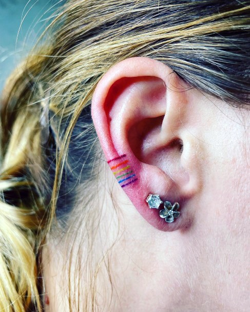 Ear Tattoo For Ladies