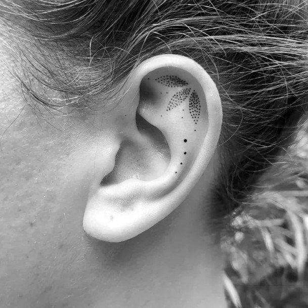 Ear Womens Tattoo Designs