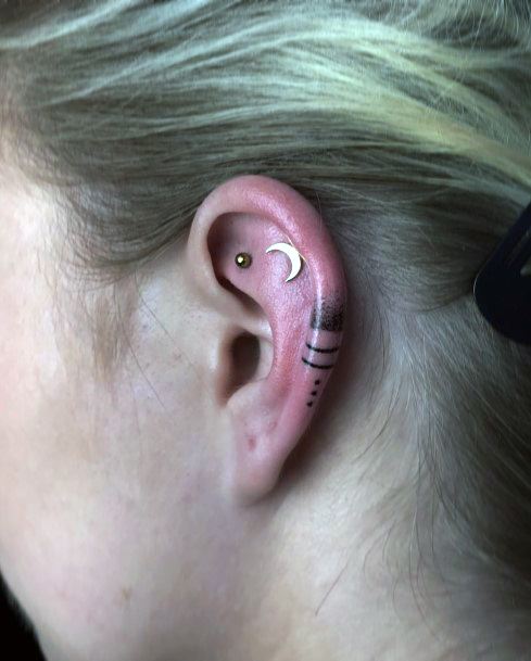 Ear Womens Tattoo Ideas