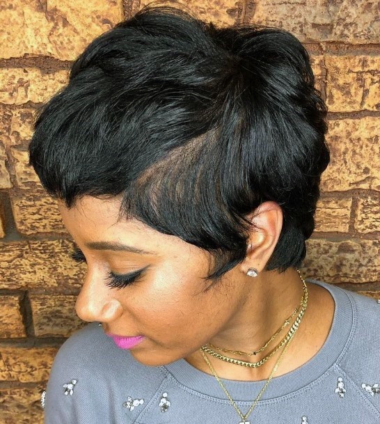 Easy Pixie Shiny Style Short Hairstyles For Black Women