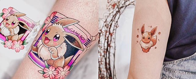 Top 100 Best Eevee Tattoos For Women – Pokemon Design Ideas