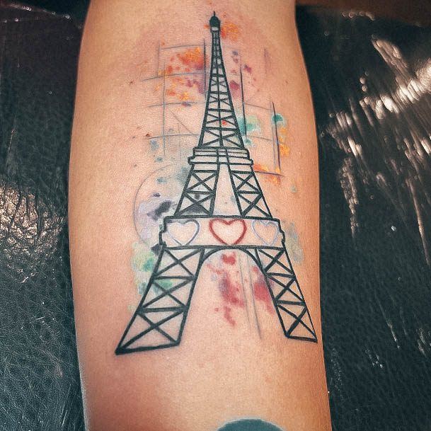 Eiffel Tower Tattoo For Ladies