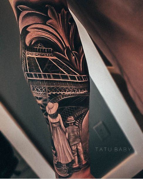 Eiffel Tower Tattoos Feminine Ideas