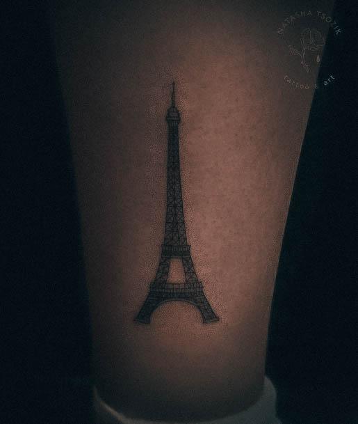 Eiffel Tower Womens Tattoo Designs