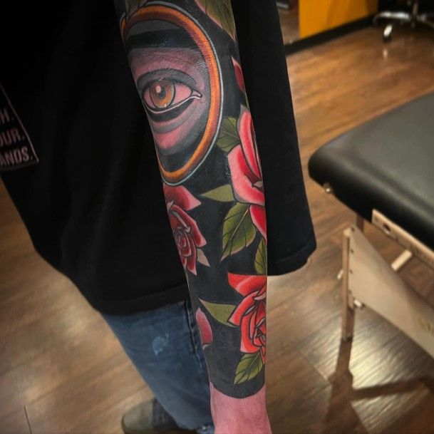 Elaborate Styles For Womens All Seeing Eye Tattoo