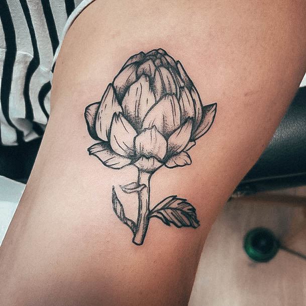 Elaborate Styles For Womens Artichoke Tattoo