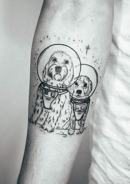 Elaborate Styles For Womens Astronaut Tattoo