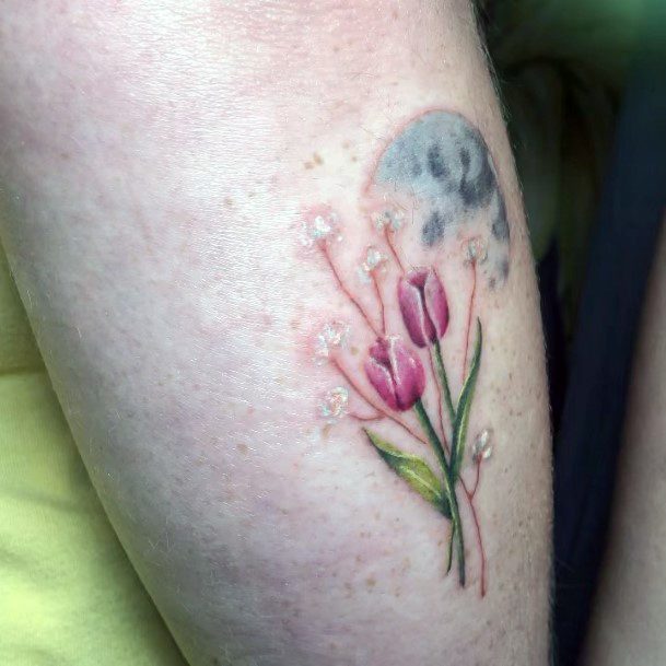 Elaborate Styles For Womens Babys Breath Tattoo