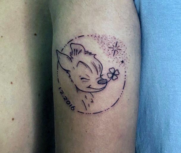 Elaborate Styles For Womens Bambi Tattoo